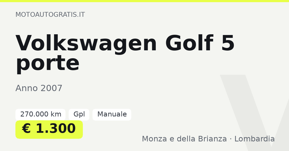 Volkswagen Golf 5 porte