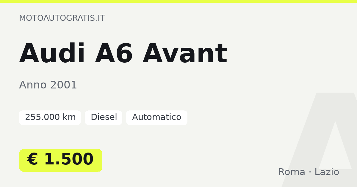 Audi A6 Avant
