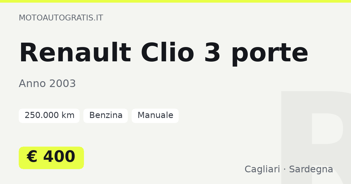 Renault Clio 3 porte