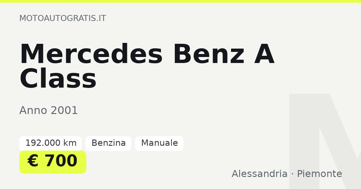 Mercedes Benz A Class