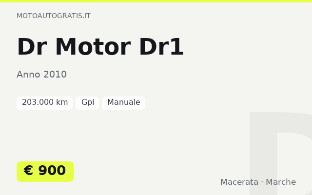 Dr Motor Dr1