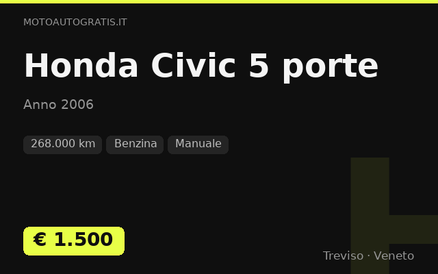 Honda Civic 5 porte