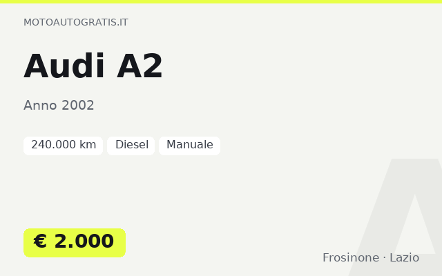Audi A2