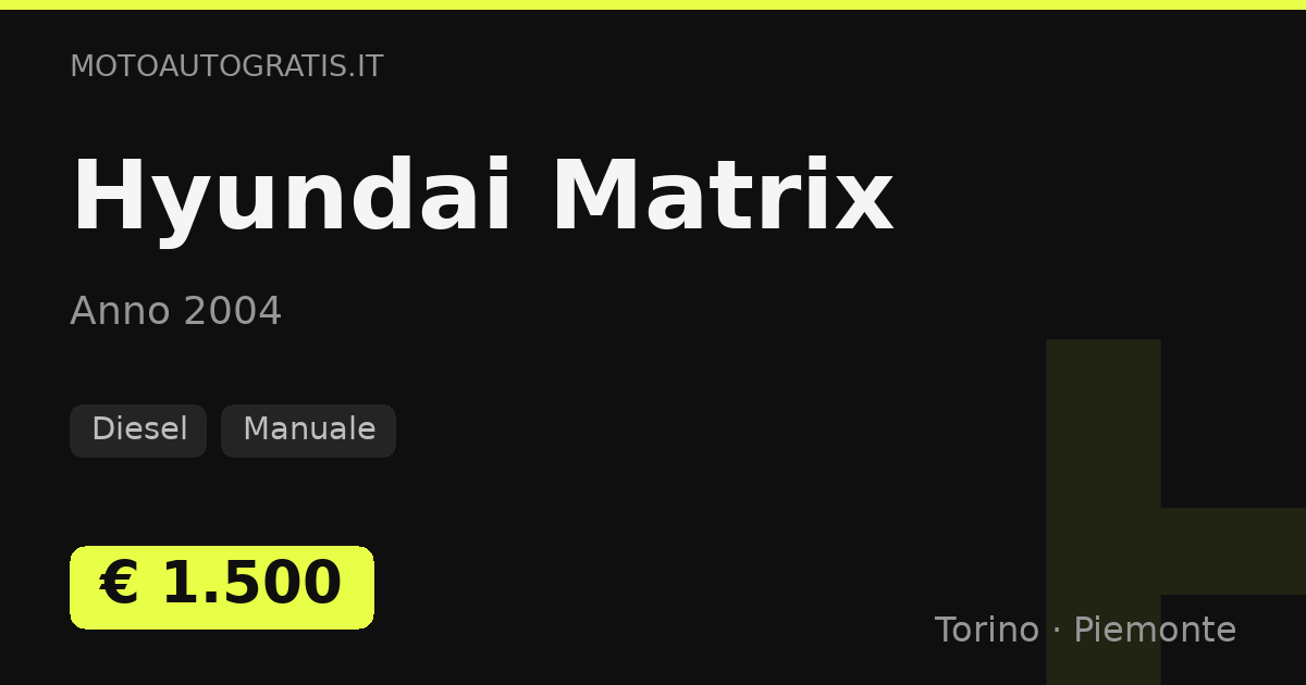 Hyundai Matrix
