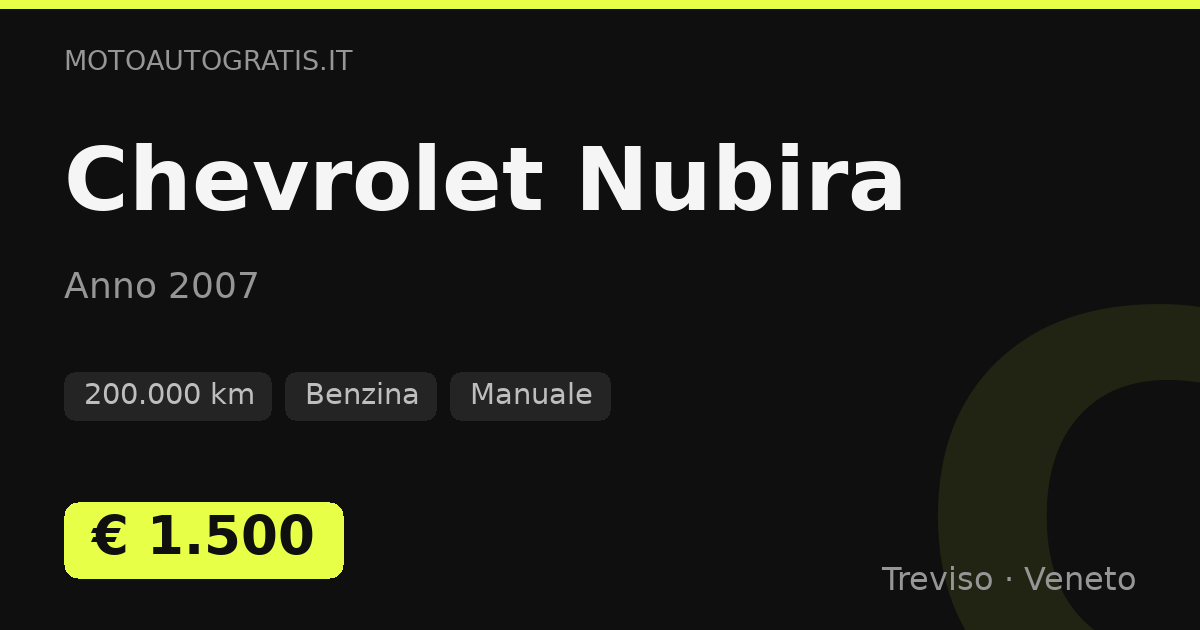 Chevrolet Nubira