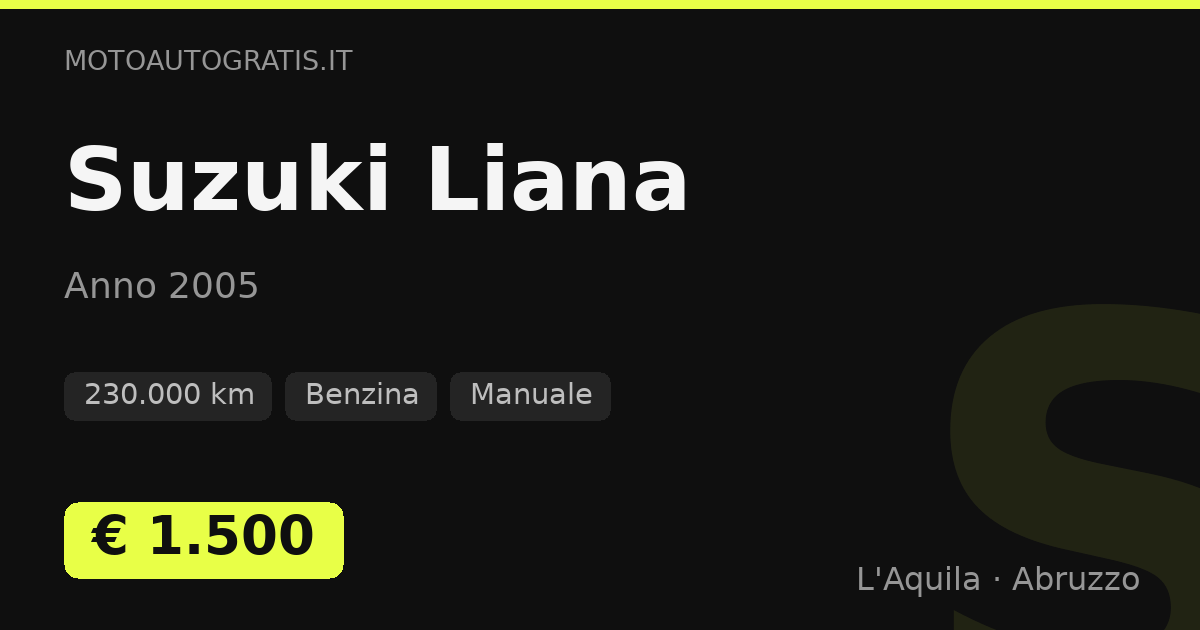Suzuki Liana