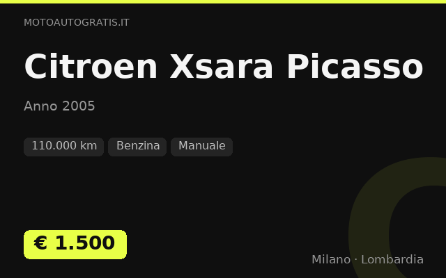 Citroen Xsara Picasso