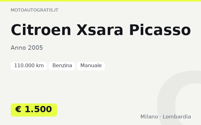 Citroen Xsara Picasso
