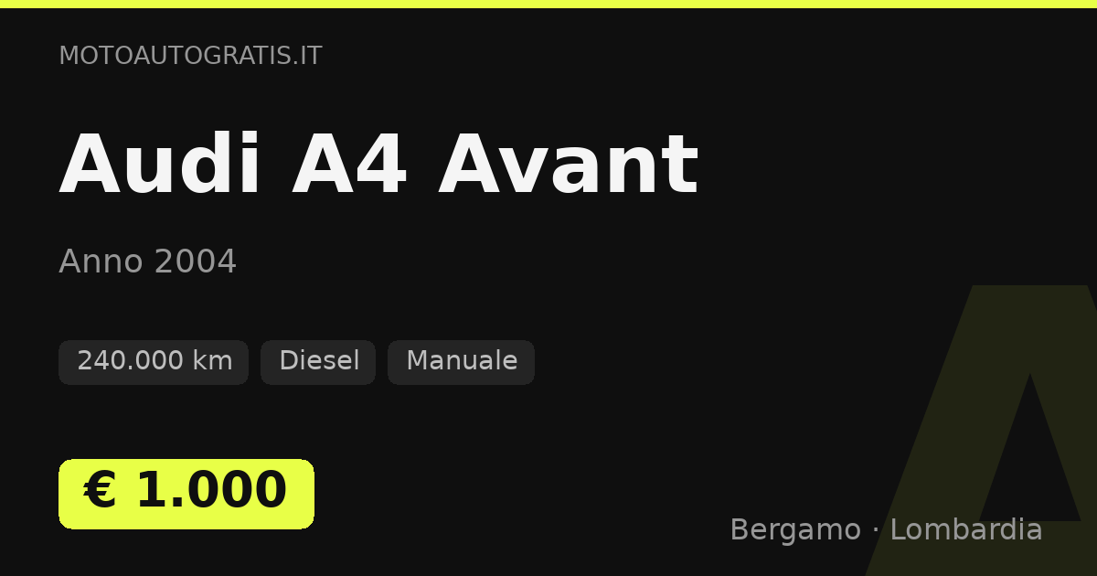 Audi A4 Avant