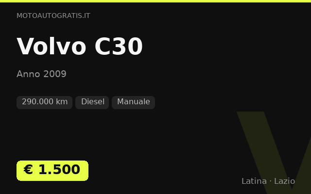 Volvo C30