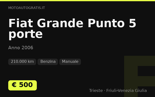 Fiat Grande Punto 5 porte