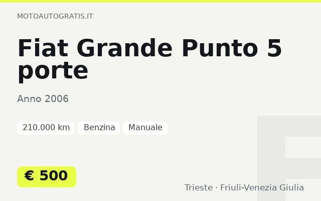 Fiat Grande Punto 5 porte