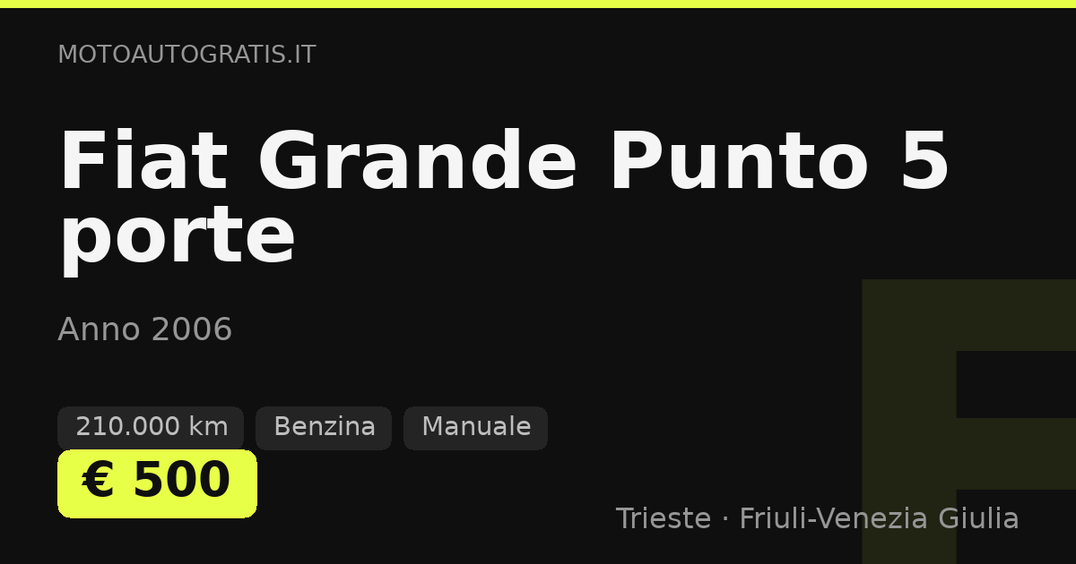 Fiat Grande Punto 5 porte