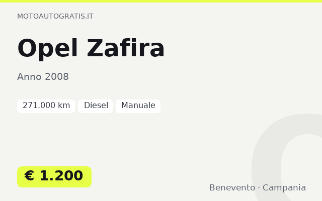 Opel Zafira