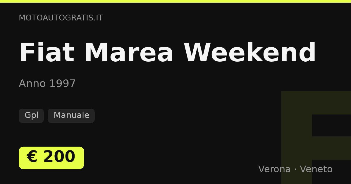 Fiat Marea Weekend