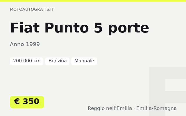 Fiat Punto 5 porte