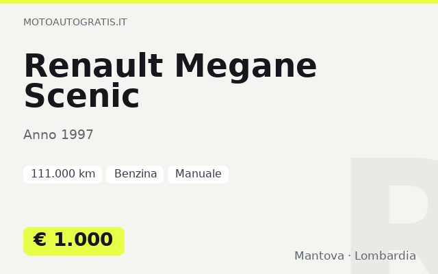 Renault Megane Scenic