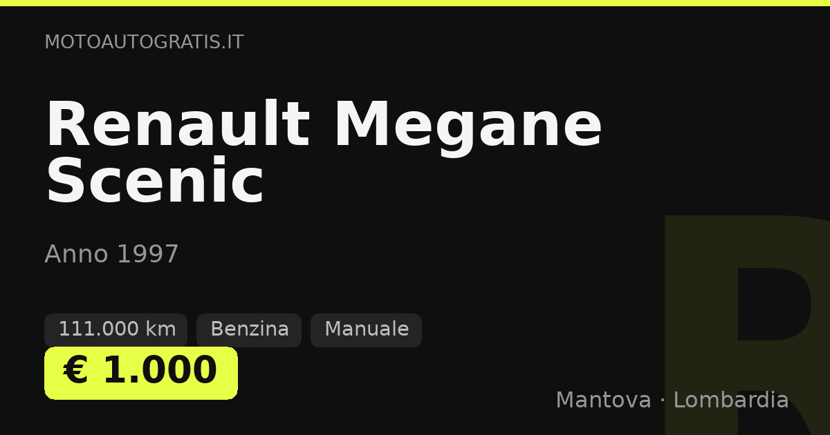 Renault Megane Scenic