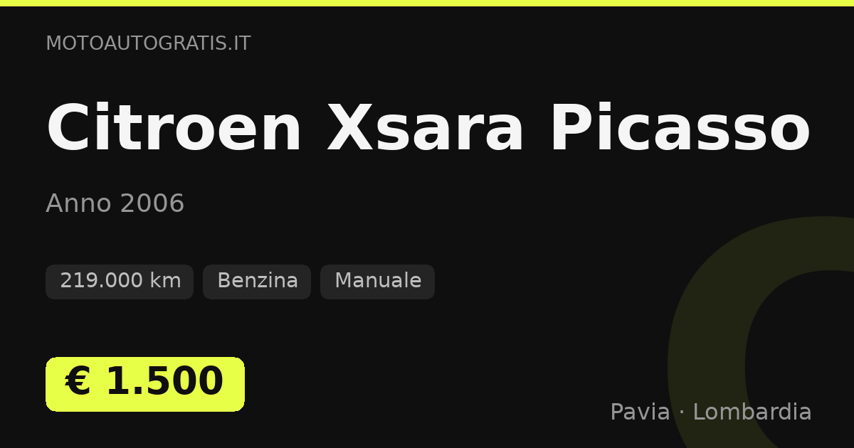 Citroen Xsara Picasso