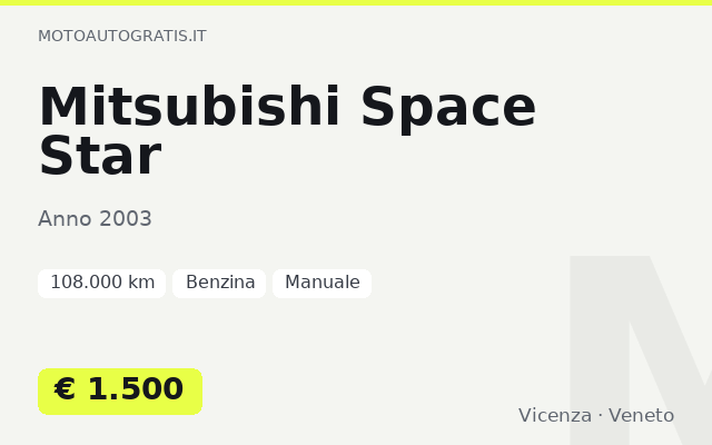 Mitsubishi Space Star