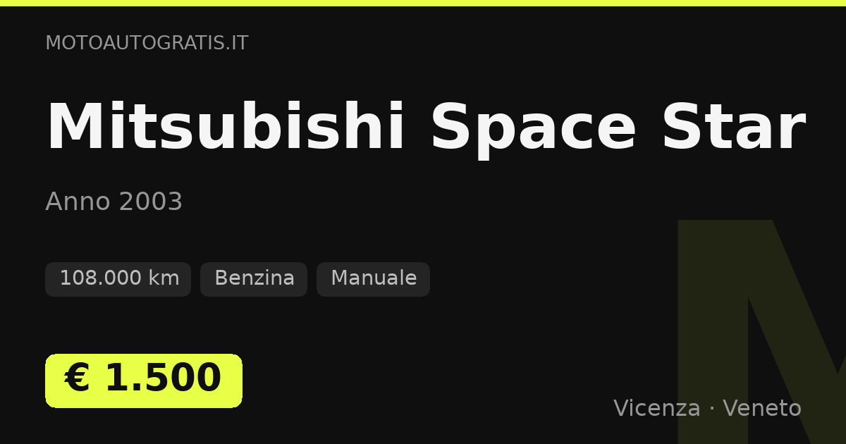 Mitsubishi Space Star