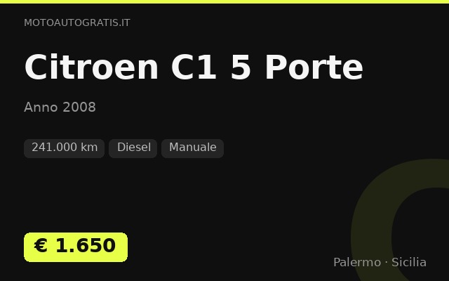 Citroen C1 5 Porte