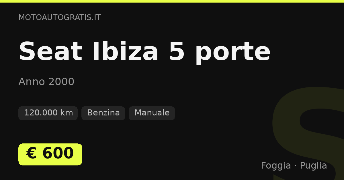 Seat Ibiza 5 porte