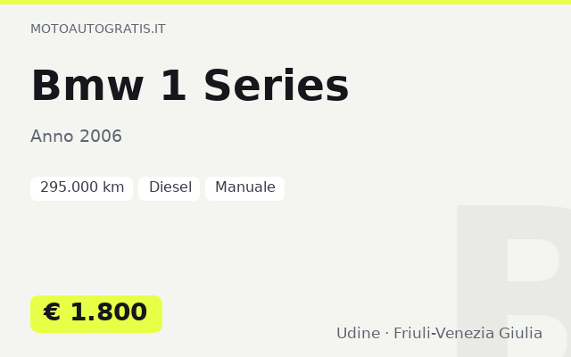 Bmw 1 Series