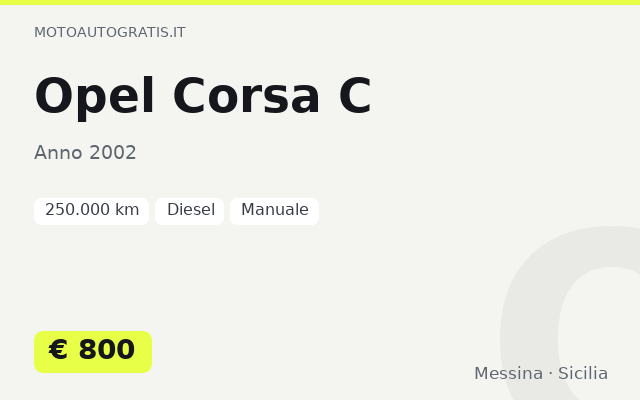 Opel Corsa C