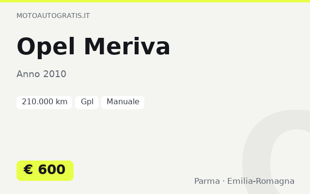 Opel Meriva