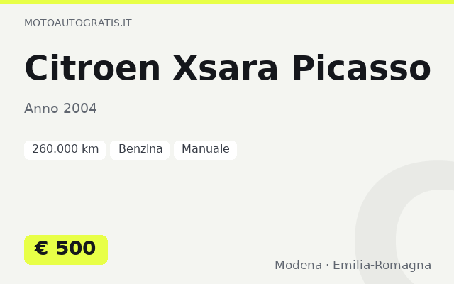 Citroen Xsara Picasso