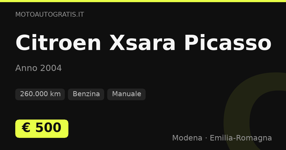 Citroen Xsara Picasso