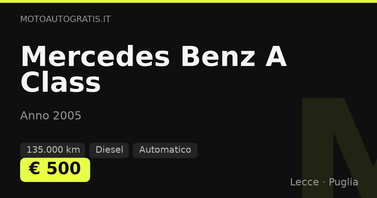 Mercedes Benz A Class
