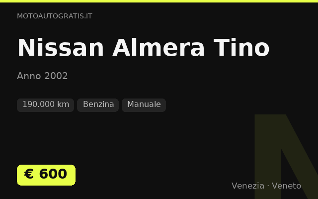 Nissan Almera Tino