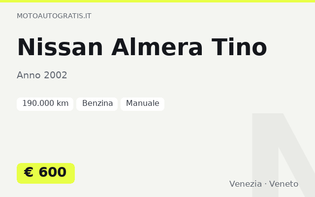 Nissan Almera Tino
