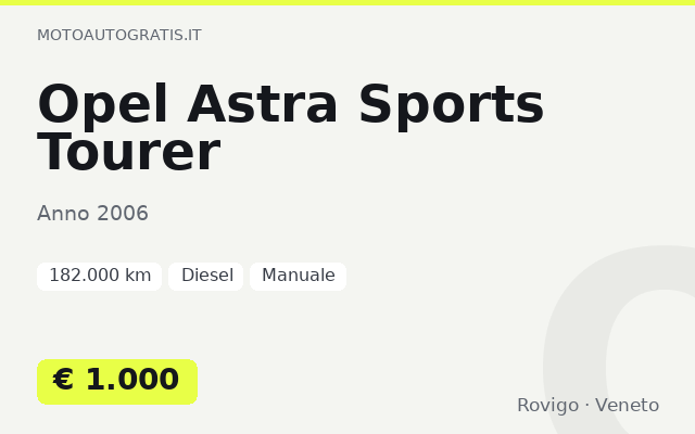 Opel Astra Sports Tourer