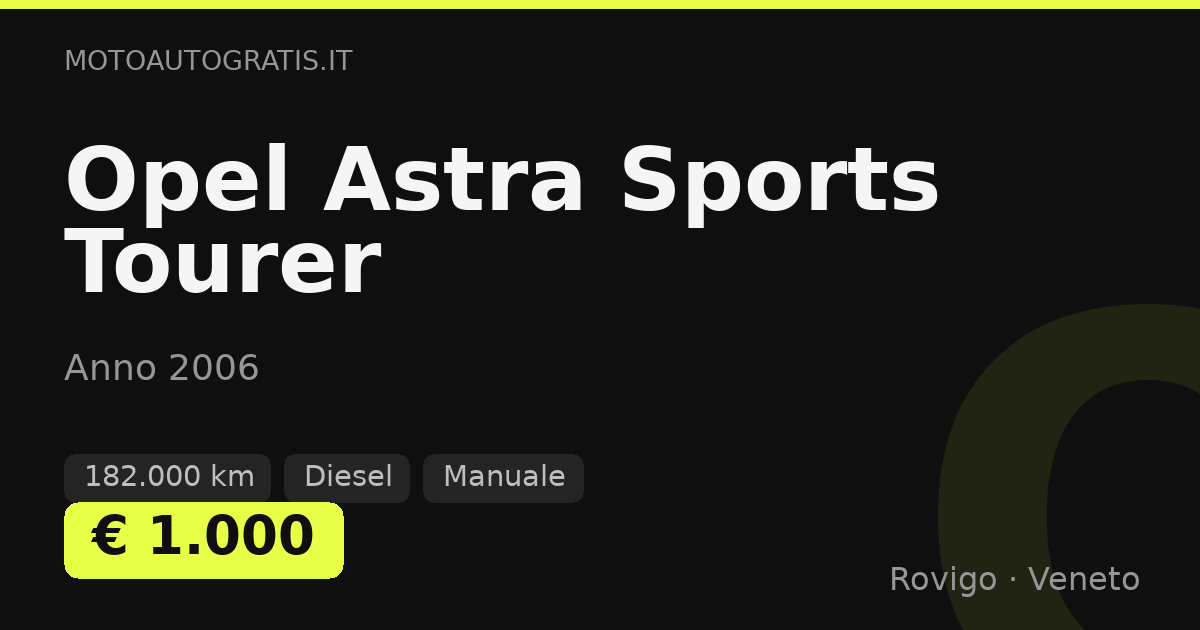 Opel Astra Sports Tourer