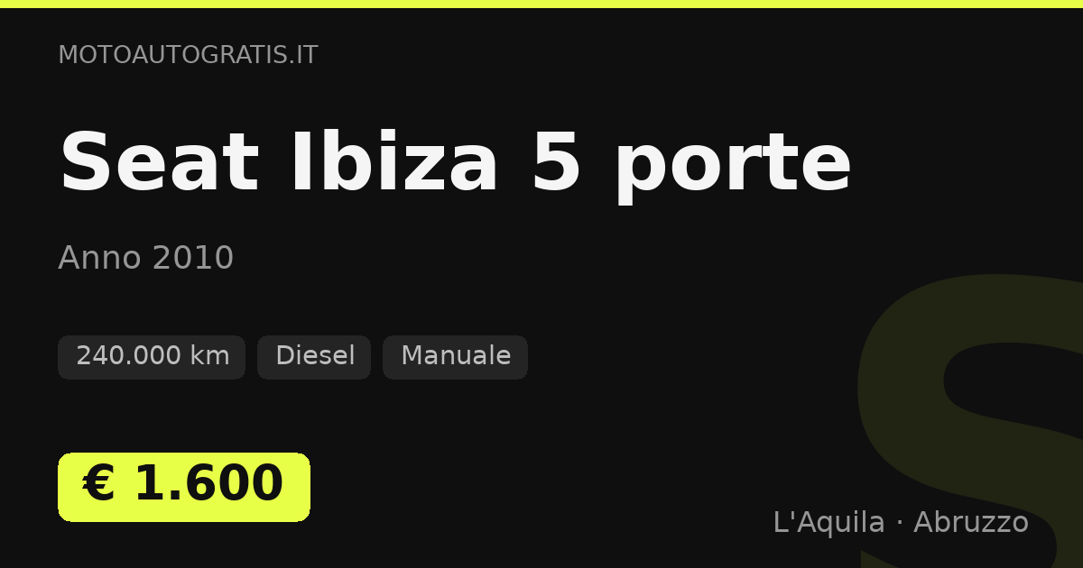 Seat Ibiza 5 porte