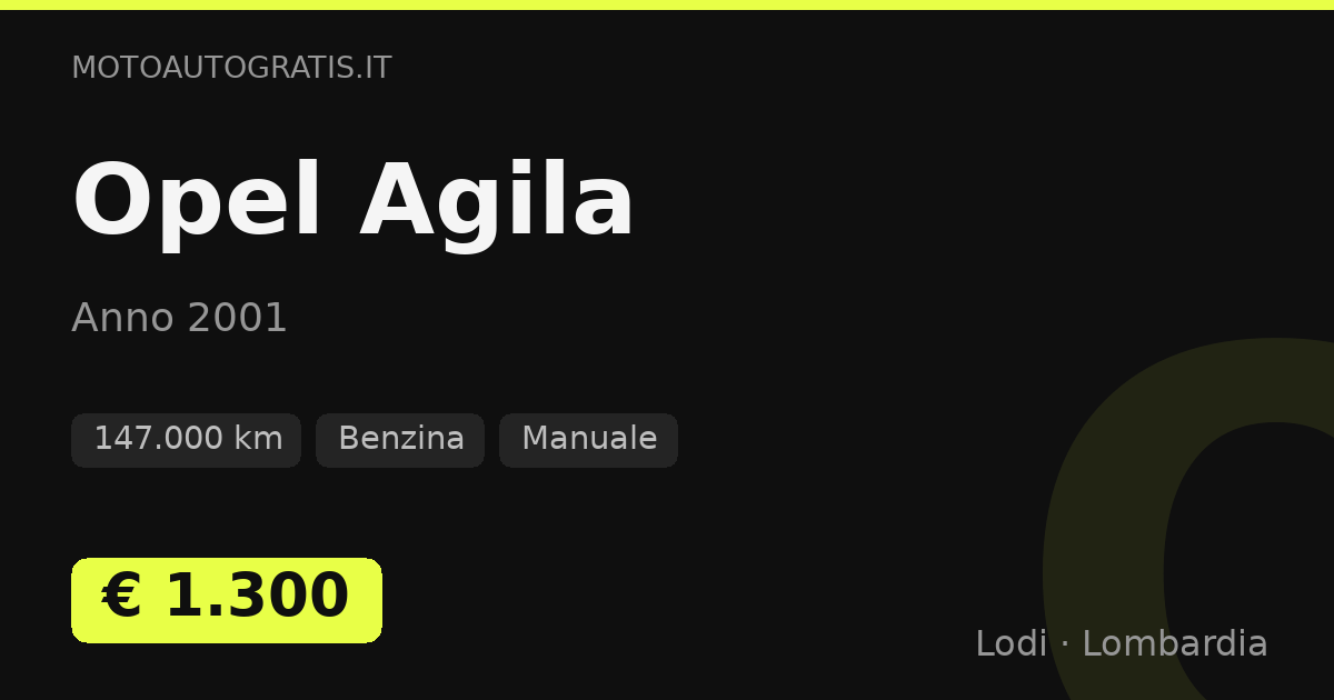 Opel Agila