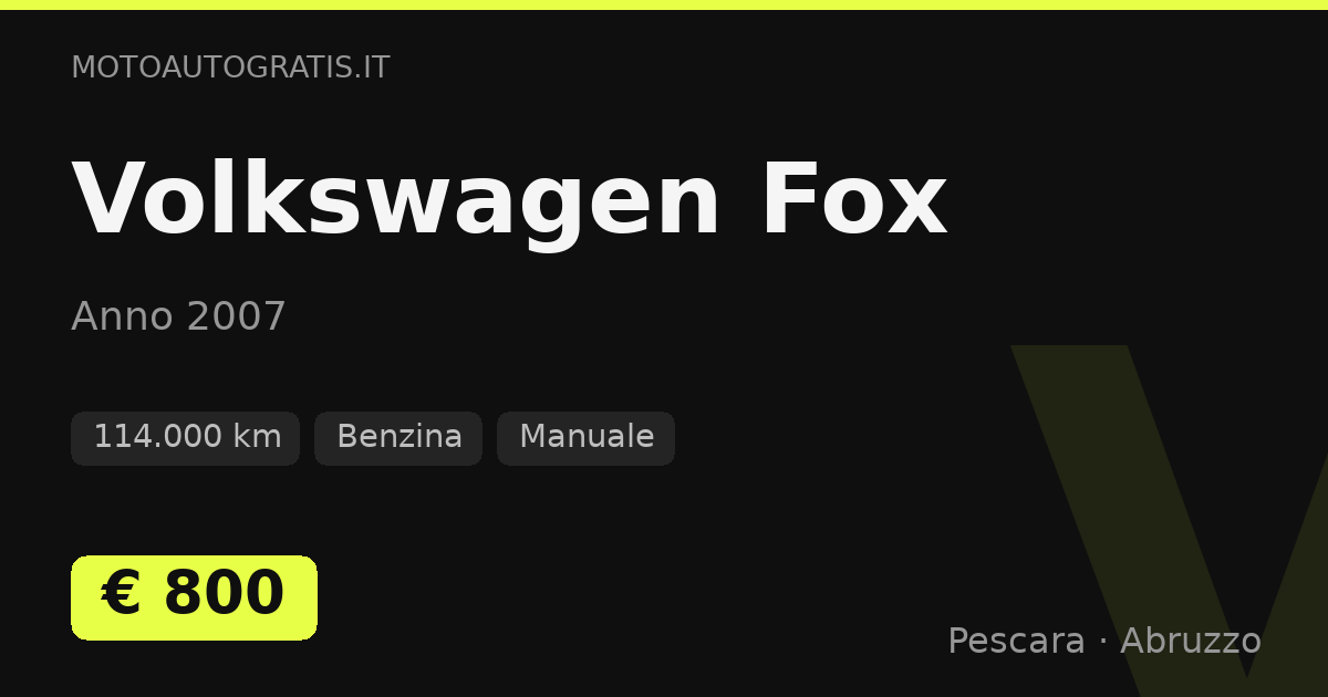 Volkswagen Fox