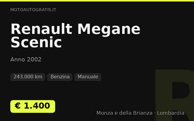 Renault Megane Scenic