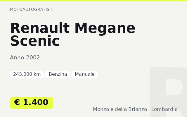 Renault Megane Scenic