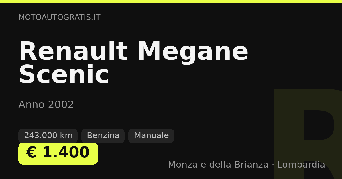 Renault Megane Scenic