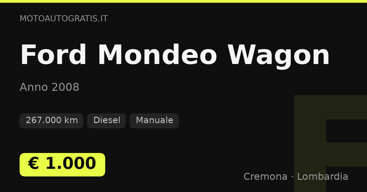 Ford Mondeo Wagon
