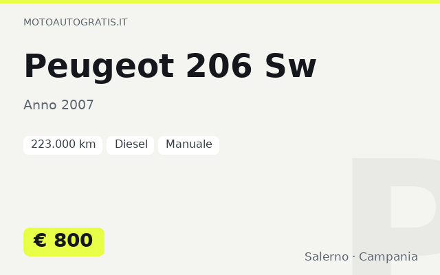 Peugeot 206 Sw