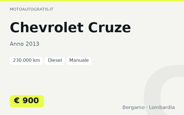 Chevrolet Cruze
