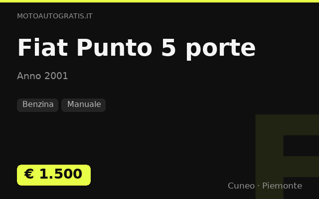 Fiat Punto 5 porte