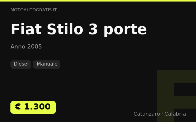 Fiat Stilo 3 porte