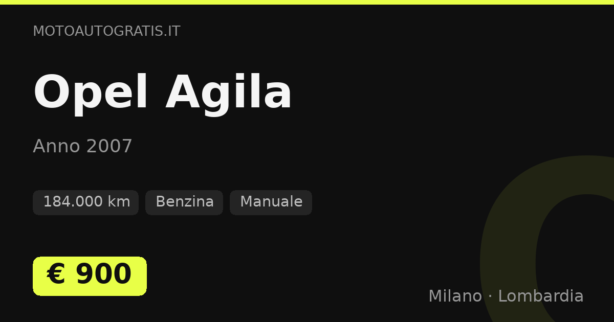 Opel Agila