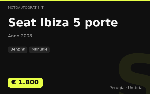 Seat Ibiza 5 porte